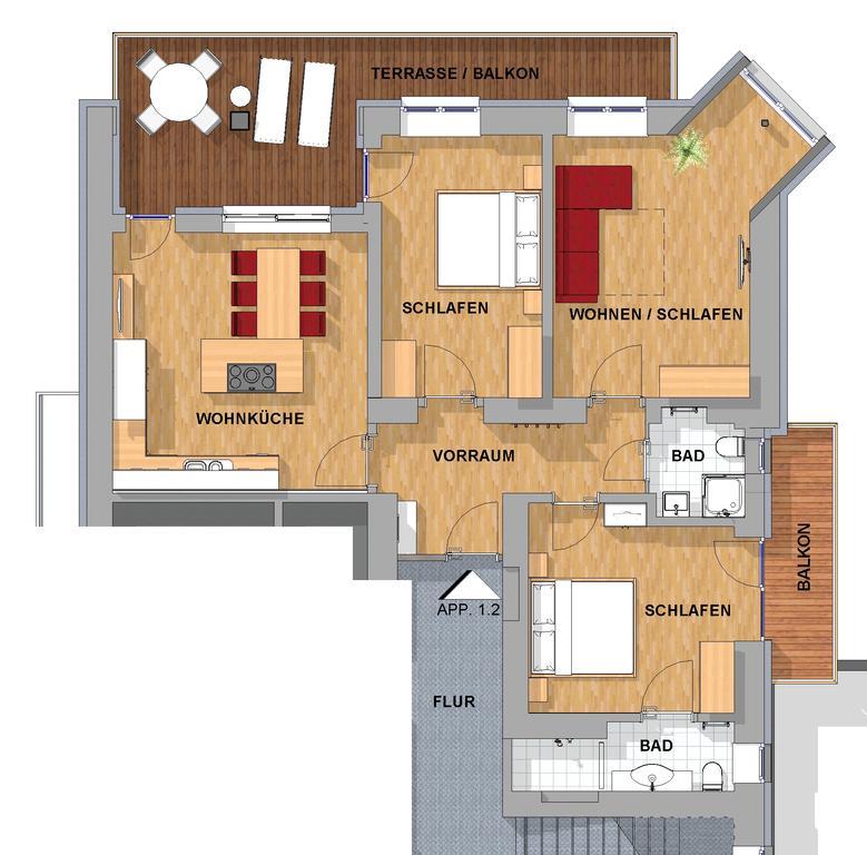 Appartements Schwaighofer 코센 객실 사진